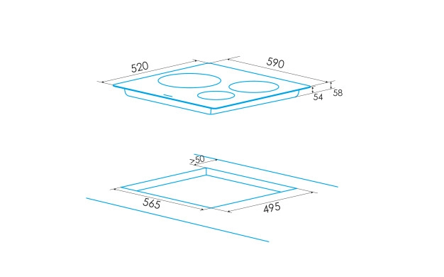 Индукционен плот Edesa EIT-6328 B WH